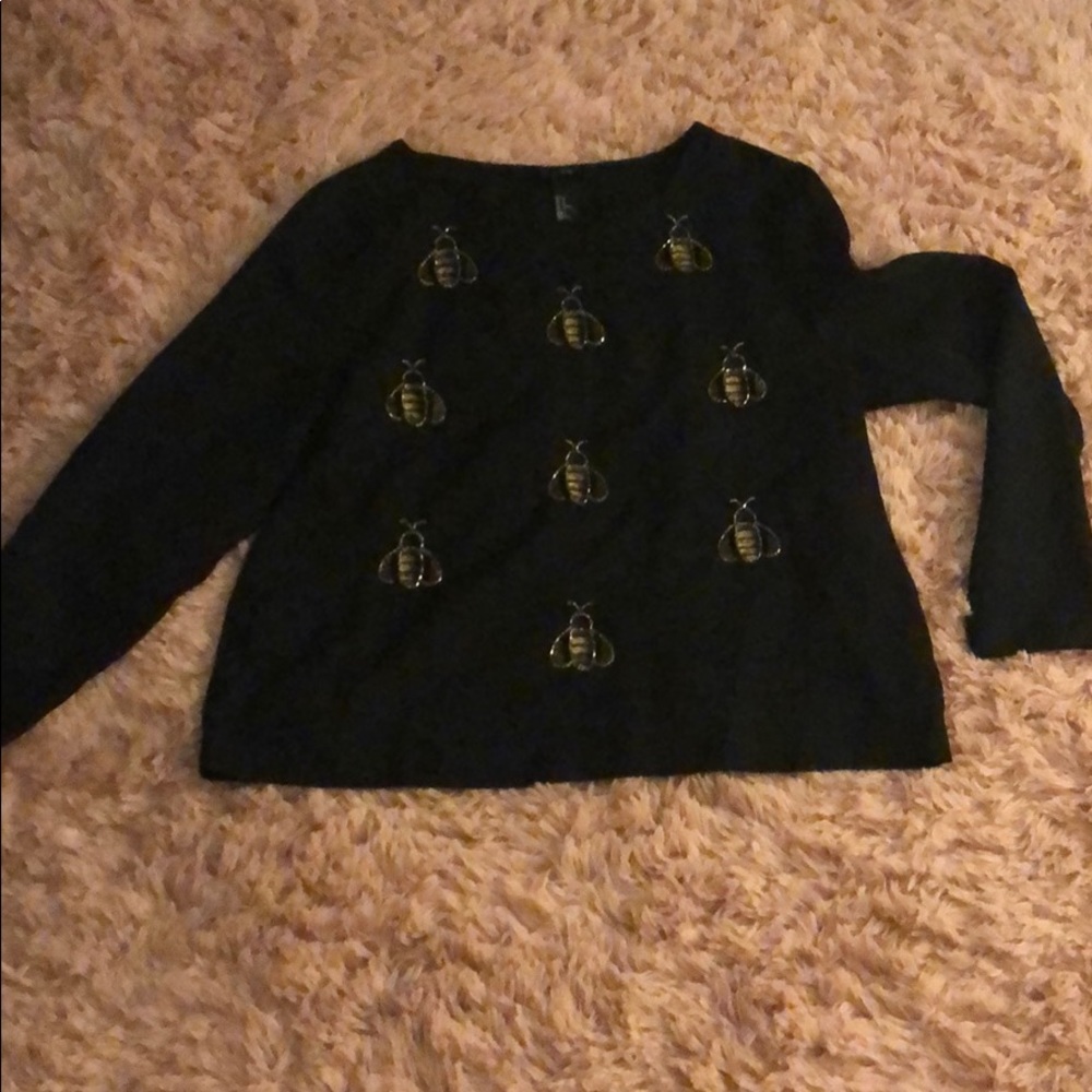 H&M US 12 Bee Blouse